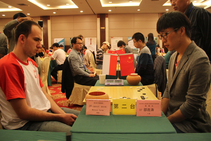 Mateusz at the Silk Road Tournament in China in 2015